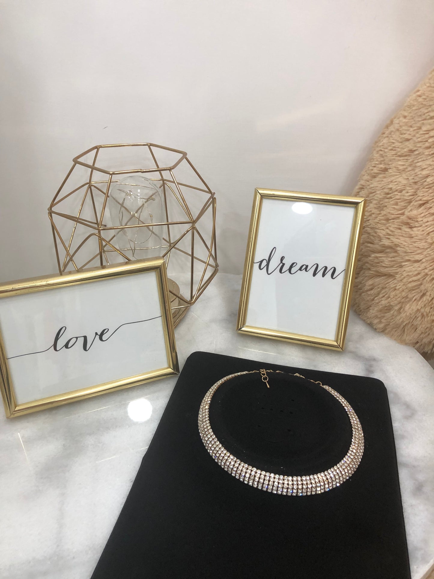 Collana Choker con strass